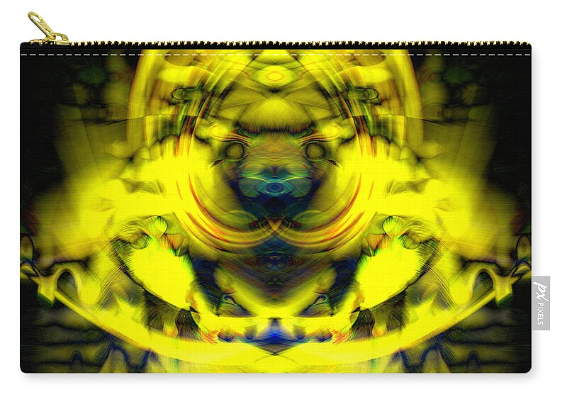 Abstract Photography Zip Pouch featuring the photograph Anything But Mellow by Cathy Donohoue