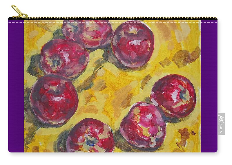 Apple Carry-all Pouch featuring the painting Apple Time by Thomas Dans