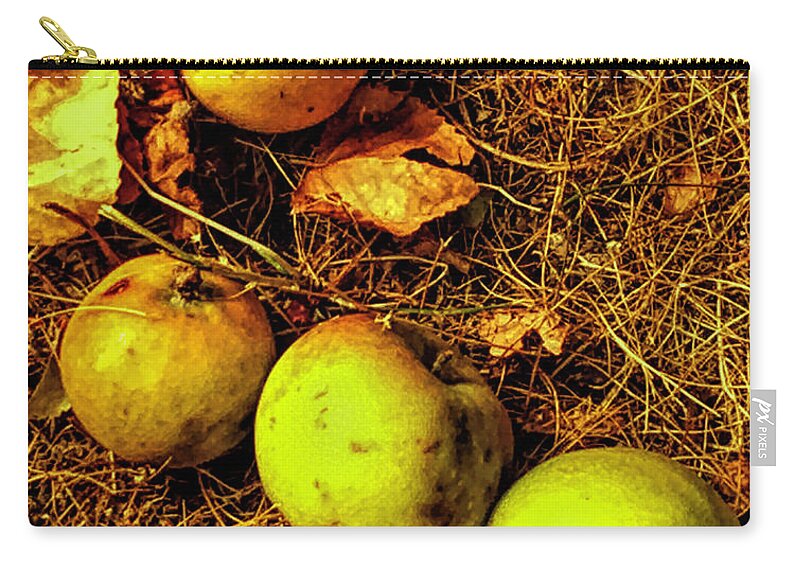 Apples Zip Pouch featuring the photograph Apples by Kathryn Alexander MA