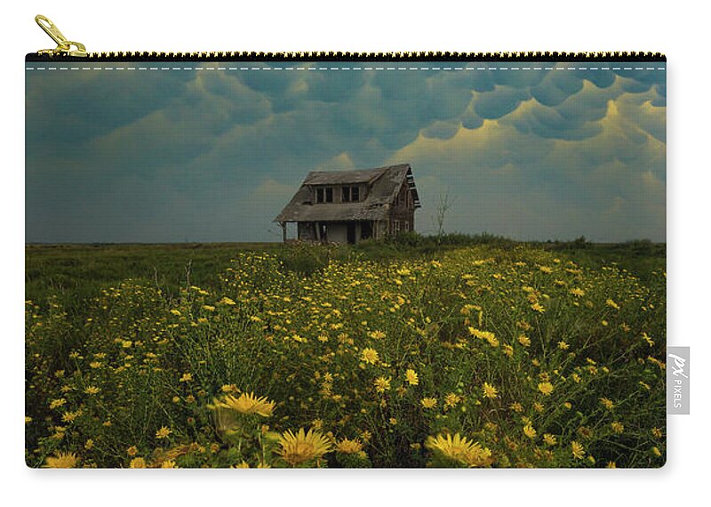 Mammatus Zip Pouch featuring the photograph Apprehension by Aaron J Groen
