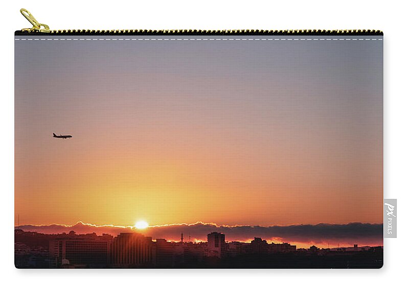 Approaching Zip Pouch featuring the photograph Approaching by Micah Offman