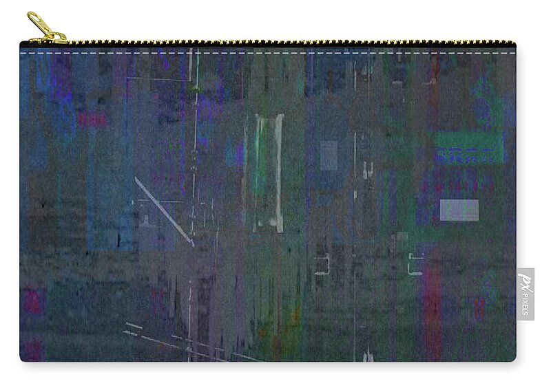 Abstract Zip Pouch featuring the digital art Arcadia 2132 by Ken Walker