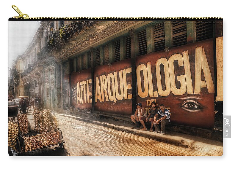 Cuba Carry-all Pouch featuring the photograph Archeology of the present by Micah Offman