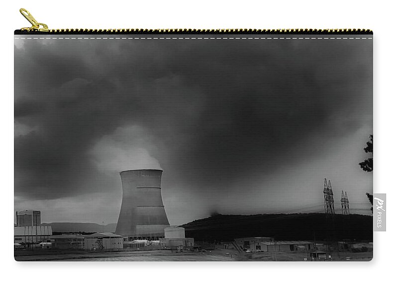 Nuclear Plant Zip Pouch featuring the photograph Arkansas Nuclear One by Ally White