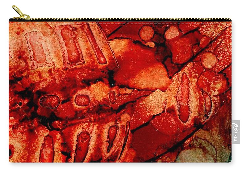 Love Carry-all Pouch featuring the painting Armatura d'amore by Angela Marinari