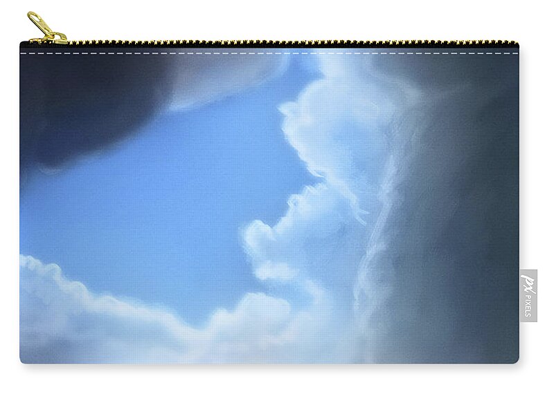 Clouds Zip Pouch featuring the digital art Art - Gate to Heaven by Matthias Zegveld