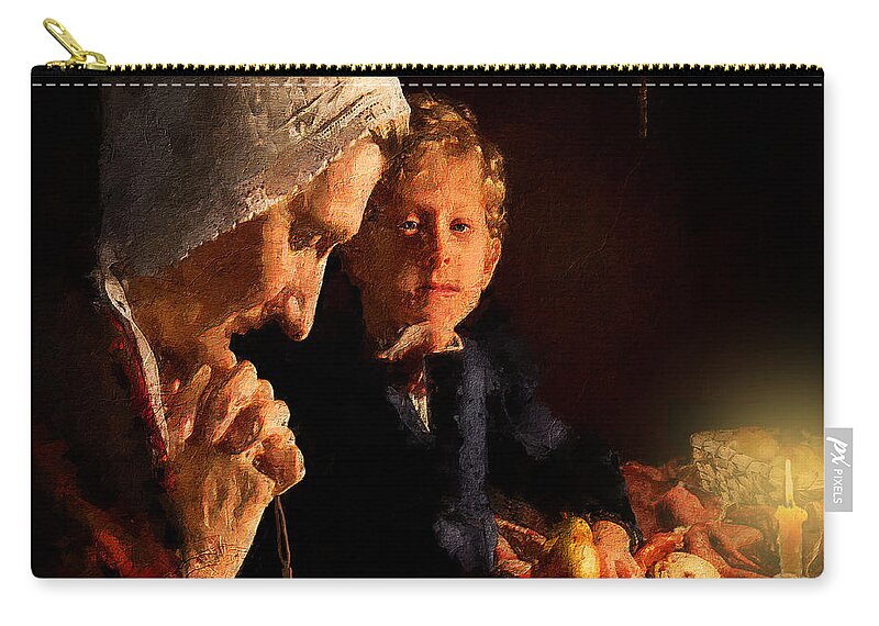 Renaissance Carry-all Pouch featuring the digital art Artist by Mark Allen