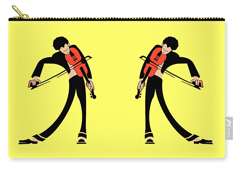 Gibson Electric Guitar Collection Zip Pouch by Mark Rogan - Pixels