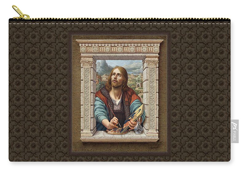Christian Art Carry-all Pouch featuring the painting St. Luke 2 by Kurt Wenner