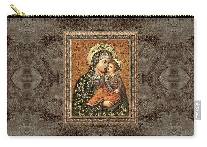 Christian Art Carry-all Pouch featuring the painting Grazie Madonna by Kurt Wenner