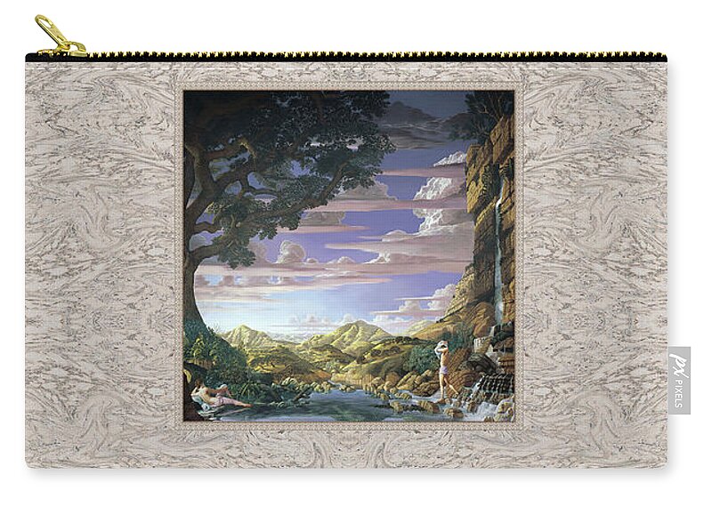 Landscape Carry-all Pouch featuring the painting Paradise by Kurt Wenner