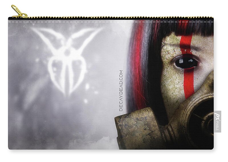 Cyber Punk Future Carry-all Pouch featuring the digital art Empty Souls by Argus Dorian