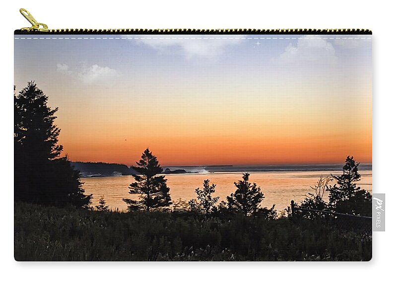 Dawn Zip Pouch featuring the photograph Take a breath by Catherine Melvin