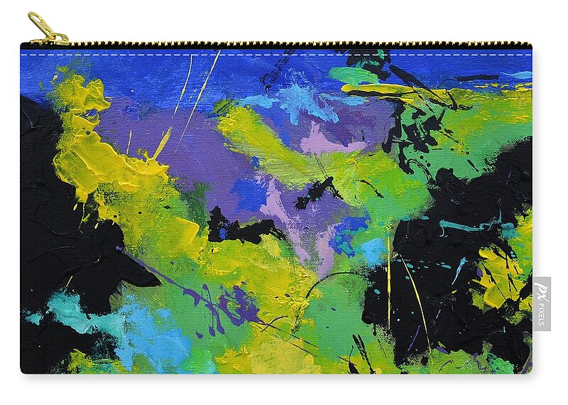 Abstract Zip Pouch featuring the painting At daybreak by Pol Ledent