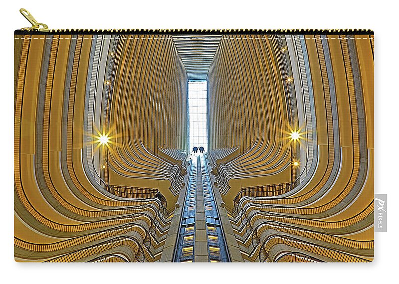 Hotel Carry-all Pouch featuring the photograph Atlanta Marriott Marquis Hotel Atrium 7 by Richard Krebs