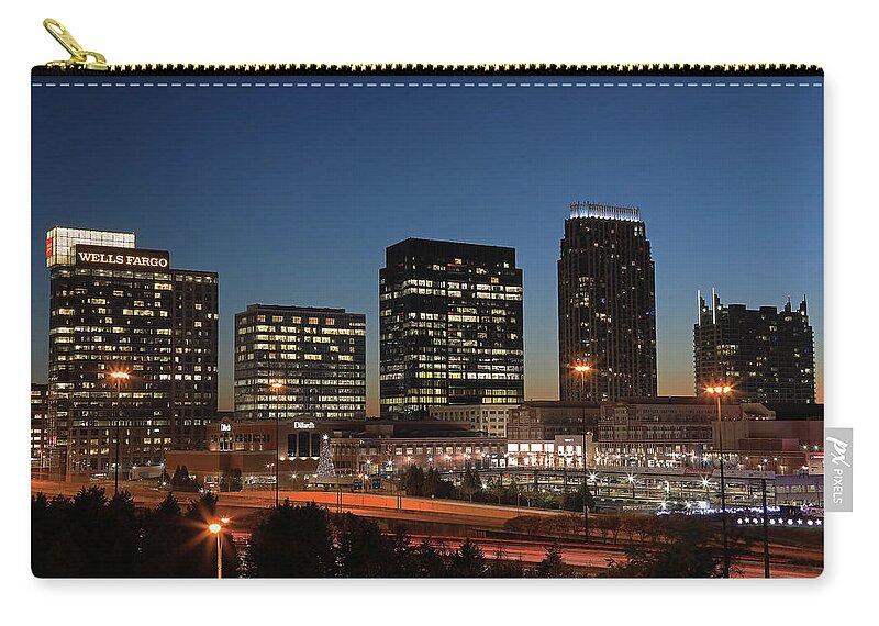 Atlantic Station Zip Pouch featuring the photograph Atlantic Station - Atlanta, Ga. by Richard Krebs