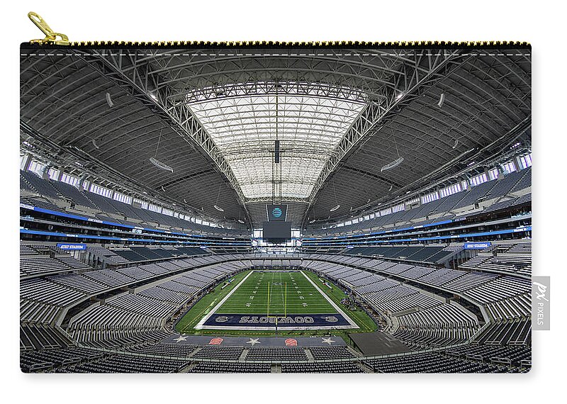 Football Zip Pouch featuring the photograph Dallas Cowboys #67 by Robert Hayton