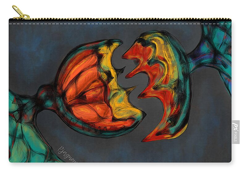 Attraction Carry-all Pouch featuring the digital art Attraction by Ljev Rjadcenko