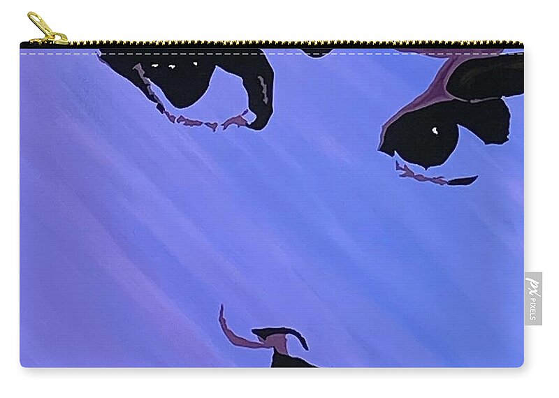  Carry-all Pouch featuring the painting Audrey Hepburn by Bill Manson