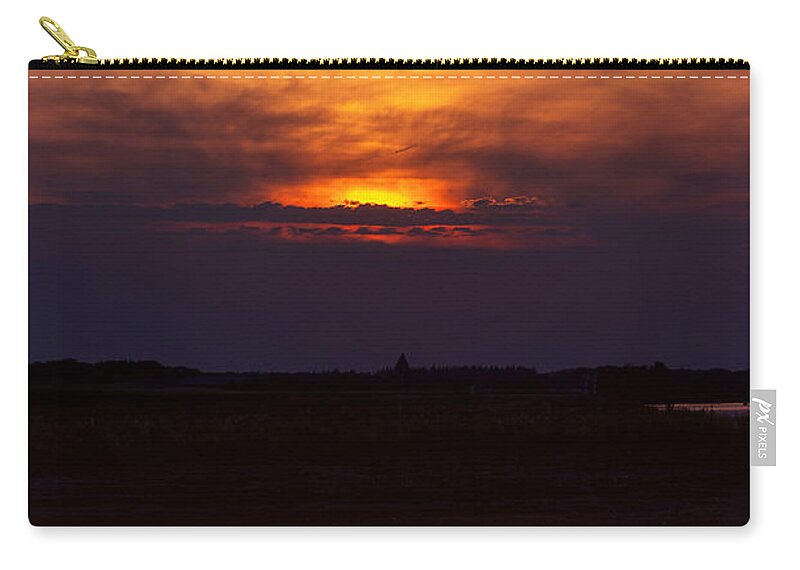 Sunset Zip Pouch featuring the photograph August sunsets 3 by Jaroslav Buna