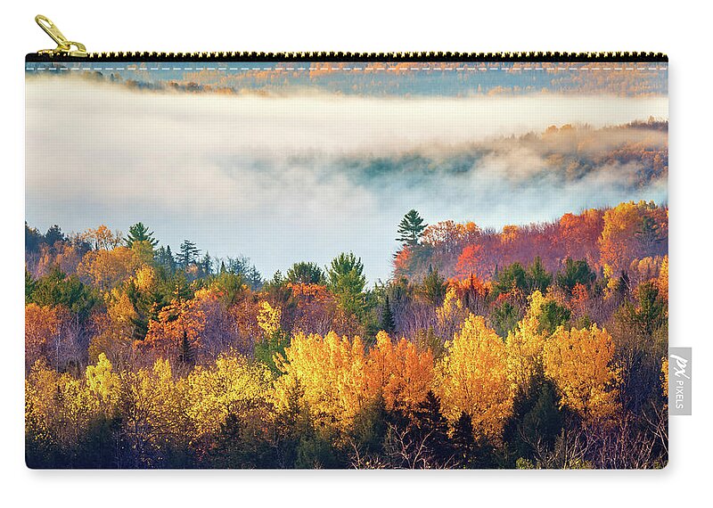 Autumn Zip Pouch featuring the photograph Autumn 34a3065 by Greg Hartford