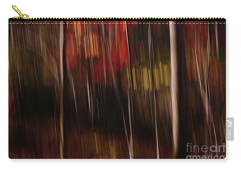 Autumn Zip Pouch featuring the photograph Autumn Abstract by Randy Pollard