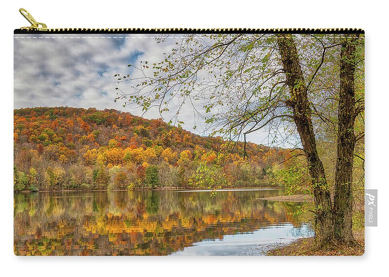 Ramapo Valley Reservation Zip Pouch featuring the photograph Autumn at Ramapo by Penny Polakoff