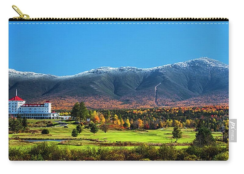 Autumn Carry-all Pouch featuring the photograph Autumn at the Mount Washington Pano by Chris Whiton