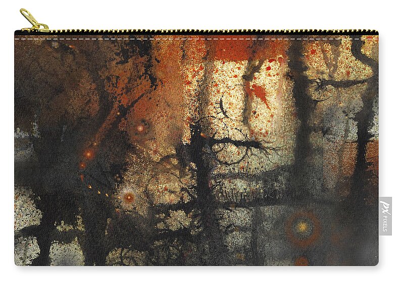 Abstract Zip Pouch featuring the painting Autumn Dream by Gail Marten