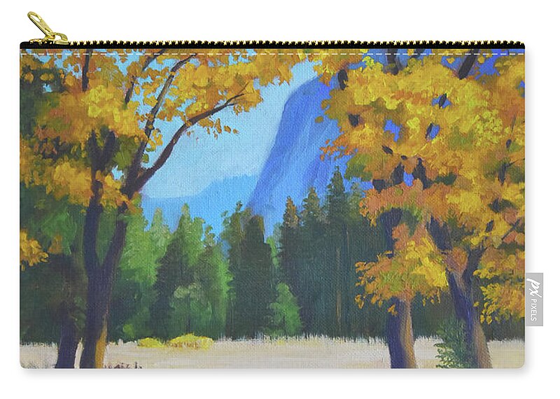 Autumn Carry-all Pouch featuring the painting Autumn Gold by Alice Leggett