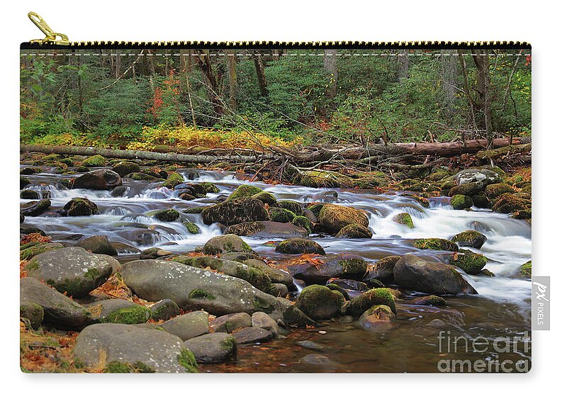 River Zip Pouch featuring the photograph Autumn Lullabye by Rick Lipscomb