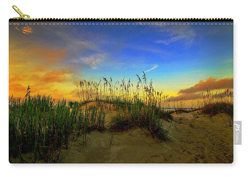 Autumn On The Outer Banks Prints Zip Pouch featuring the photograph Autumn On The Outer Banks by John Harding