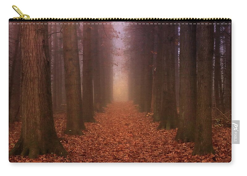  Zip Pouch featuring the photograph Autumn Pathway by Rob Blair