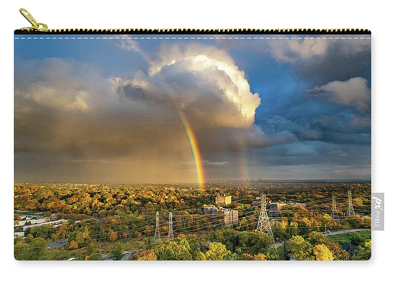 Bronxville Carry-all Pouch featuring the photograph Autumn Rainbow by Kevin Suttlehan