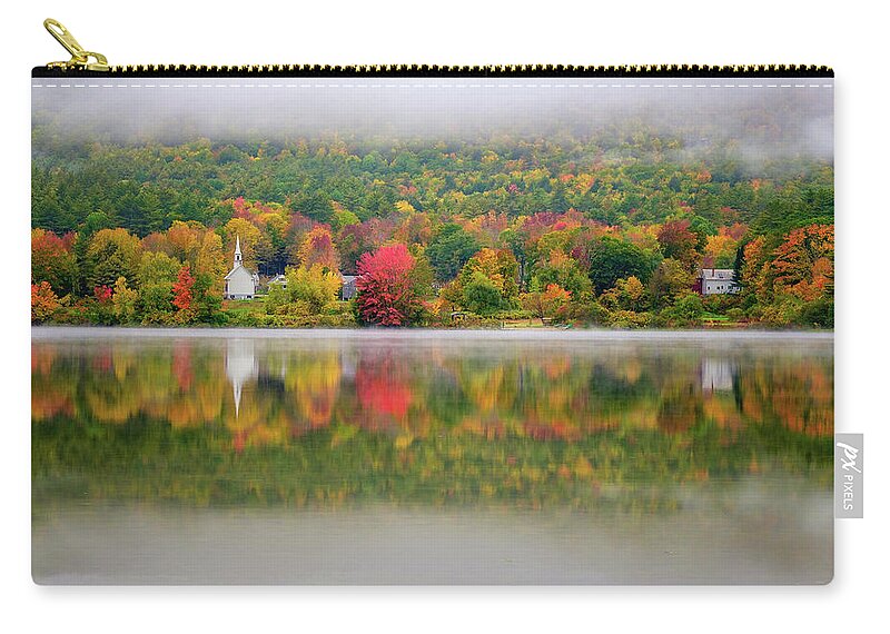 New Hampshire Carry-all Pouch featuring the photograph Autumn Reflections, Eaton, NH. by Jeff Sinon