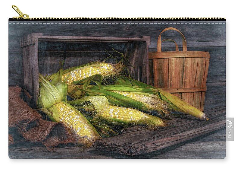 Corn Zip Pouch featuring the photograph Autumn Splendor by Tom Mc Nemar