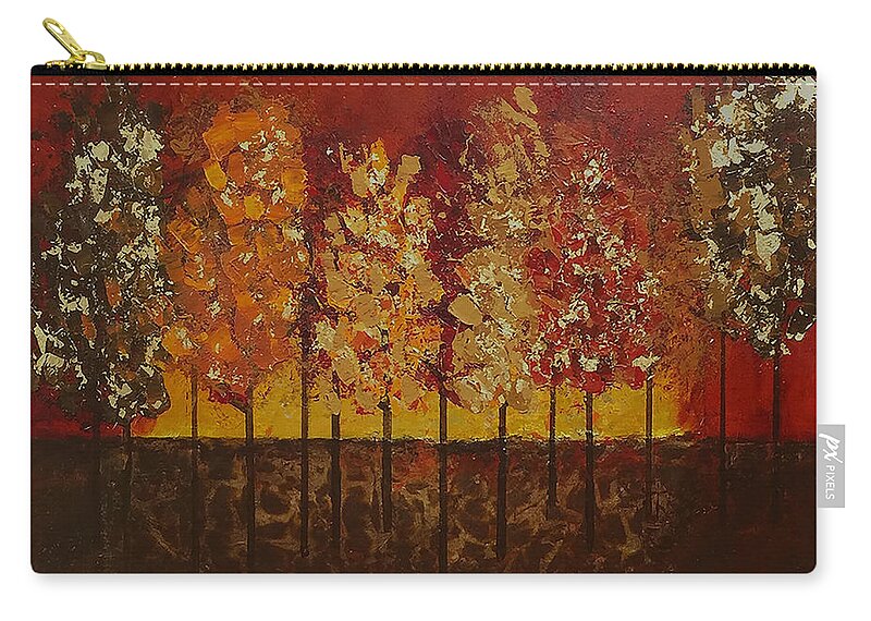Fall Carry-all Pouch featuring the painting Autumn's Crowning Glory by Linda Bailey
