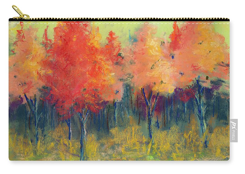 Painting Zip Pouch featuring the painting Autumn's Glow by Lee Beuther