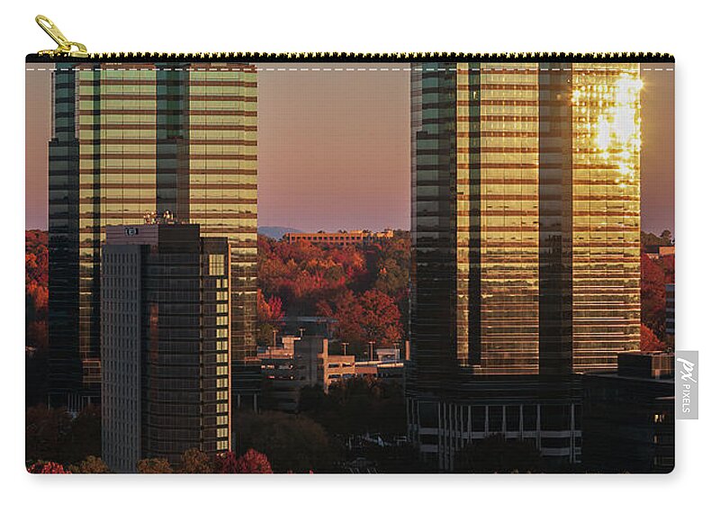 King & Queen Buildings Carry-all Pouch featuring the photograph Autumns King And Queen by Doug Sturgess