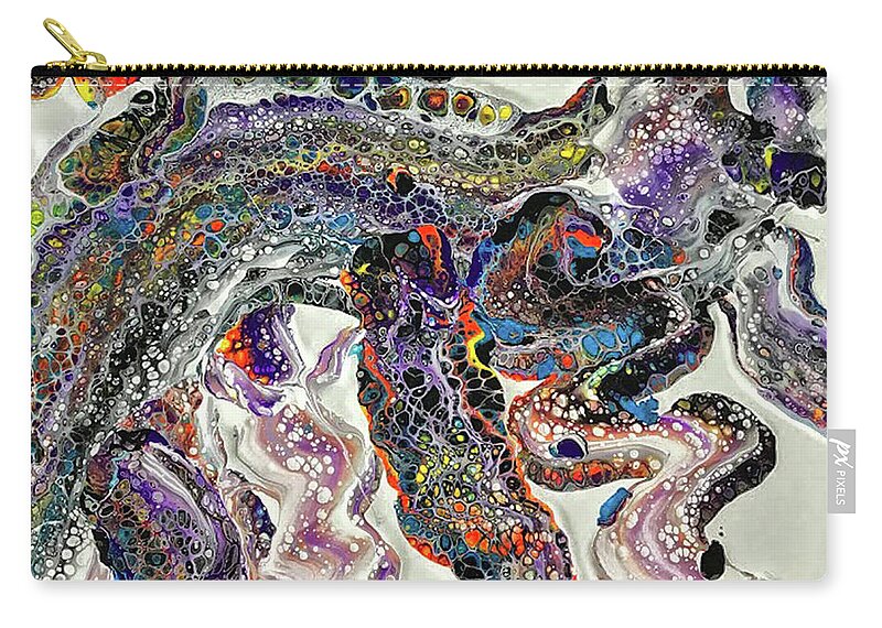 Imagination Zip Pouch featuring the photograph Avstract No. 16 by Constantine Gregory