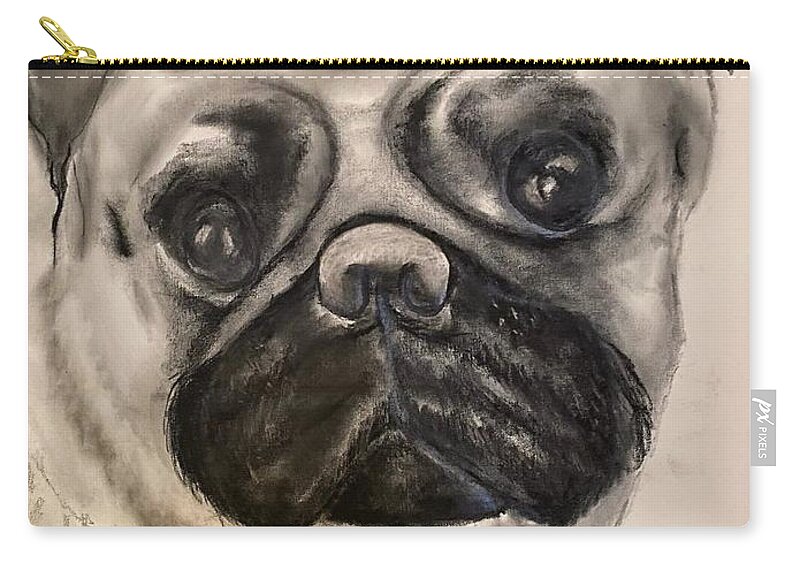  Carry-all Pouch featuring the drawing Ayden by Angie ONeal