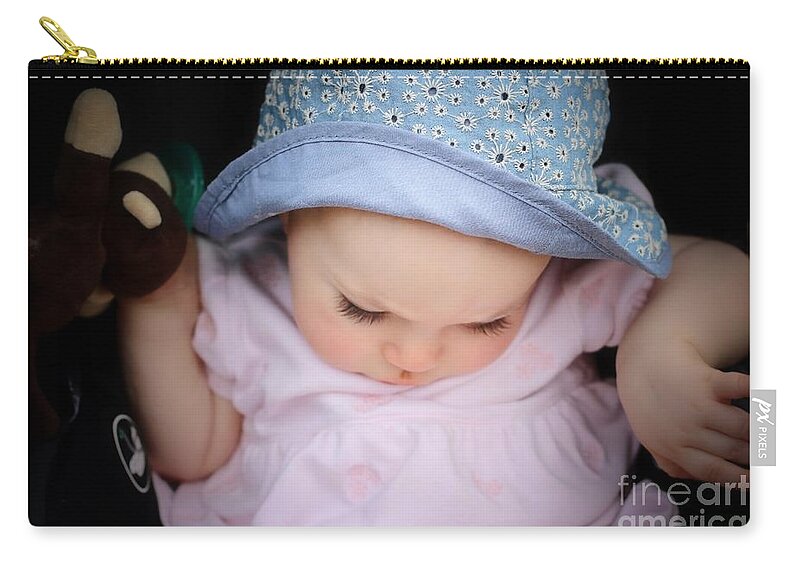 Baby Zip Pouch featuring the photograph Babies by Veronica Batterson