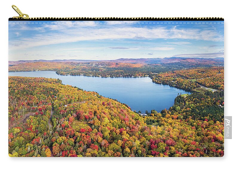 Pittsburg Zip Pouch featuring the photograph Back Lake Pittsburg New Hampshire October 2021 by John Rowe