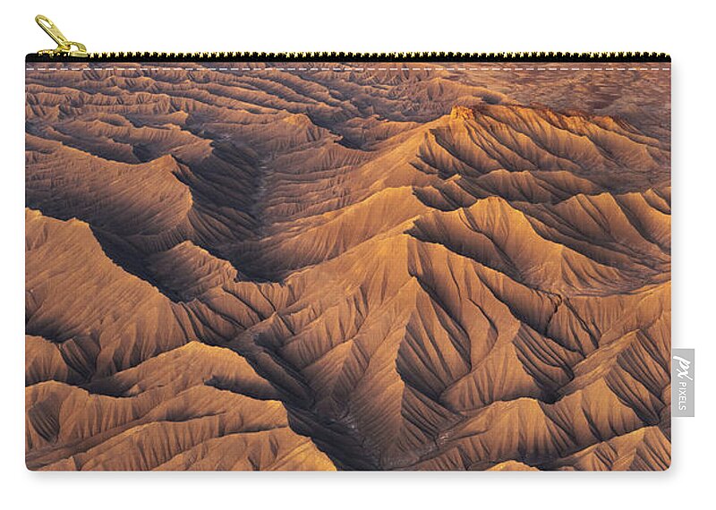 Utah Zip Pouch featuring the photograph Badlands Alight by Dustin LeFevre