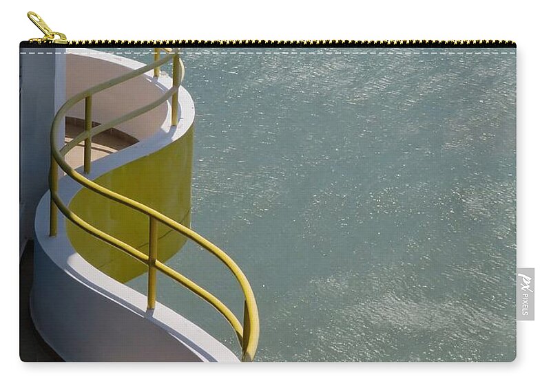 Railings Zip Pouch featuring the photograph Balcony View by Diana Rajala