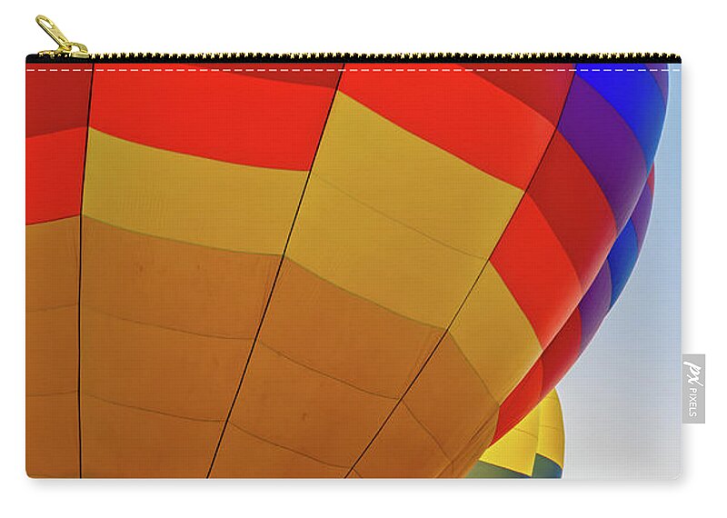 Arizona Zip Pouch featuring the photograph Balloons Rising by Jack and Darnell Est