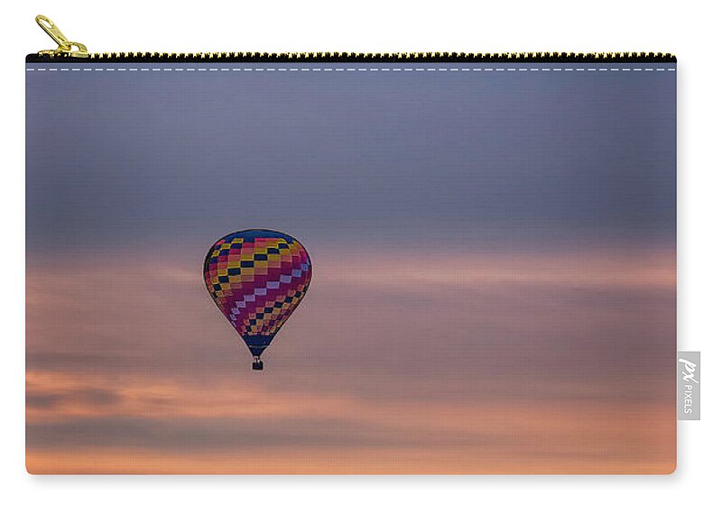 Park City Zip Pouch featuring the photograph Balloons at Sunrise by Michael Ash