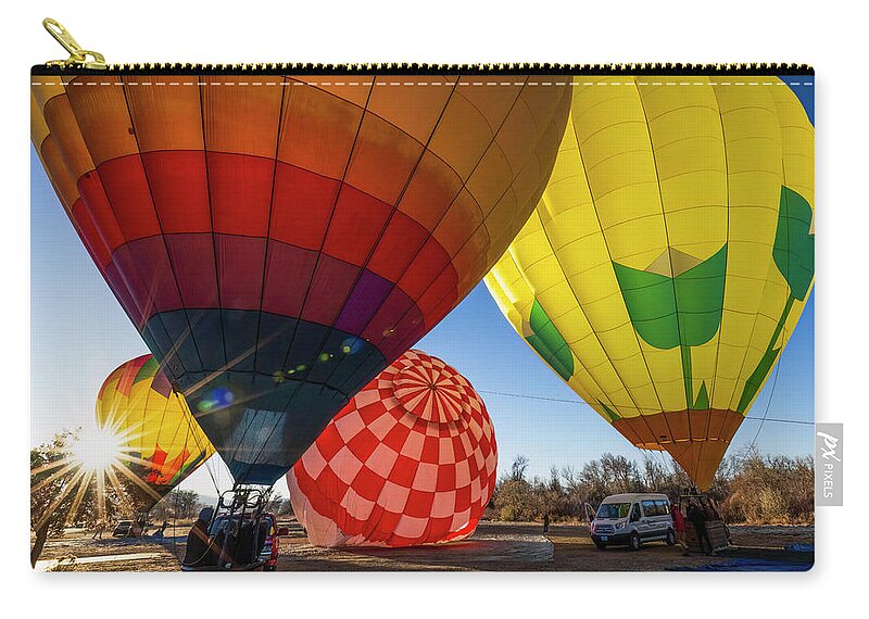  Zip Pouch featuring the photograph Balloons by John T Humphrey
