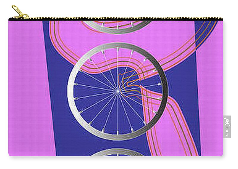  Zip Pouch featuring the digital art Banner 3 by Jerald Blackstock