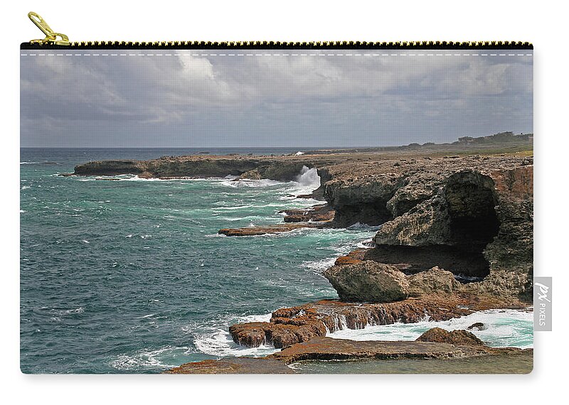 Barbados Zip Pouch featuring the photograph Barbados 2 by Richard Krebs